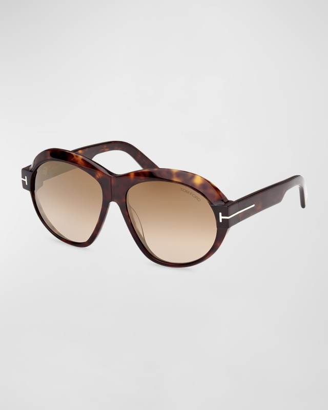 Inger Acetate Round Sunglasses